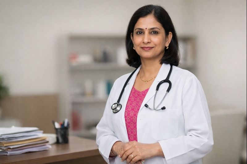 Senior gynaecologist explaining doctor-led decision making under abortion laws in India